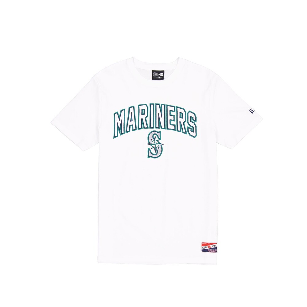 New Era Seattle Mariners Throwback White T-Shirt - Size L